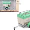 Travel Trailer Beige with Light Green Top The Waldorf Astoria Luggage Service New York Park Avenue 1/24 Diecast Model Car Motor City Classics 88002