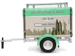 Travel Trailer Beige with Light Green Top The Waldorf Astoria Luggage Service New York Park Avenue 1/24 Diecast Model Car Motor City Classics 88002