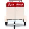 Travel Trailer Cream with Red Top Pause and Refresh Yourself Drink Delicious Coca Cola 1/24 Diecast Model Car Motor City Classics 424700