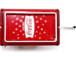 Travel Trailer Cream with Red Top Pause and Refresh Yourself Drink Delicious Coca Cola 1/24 Diecast Model Car Motor City Classics 424700