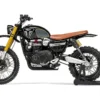 Triumph Scrambler 1200 XE Motorcycle Black (Dirty Version) James Bond 007 "No Time to Die" (2021) Movie Diecast Model Car by Corgi