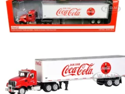 Truck Tractor with 53' Trailer Drink Coca Cola Red White 1/50 Diecast Model Motor City Classics 450025