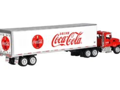 Truck Tractor with 53' Trailer Drink Coca Cola Red White 1/50 Diecast Model Motor City Classics 450025