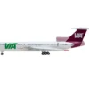 Tupolev TU-154M Commercial Aircraft "Air Via" (LZ-MIG) White with Red Tail 1/200 Diecast Model Airplane by Herpa