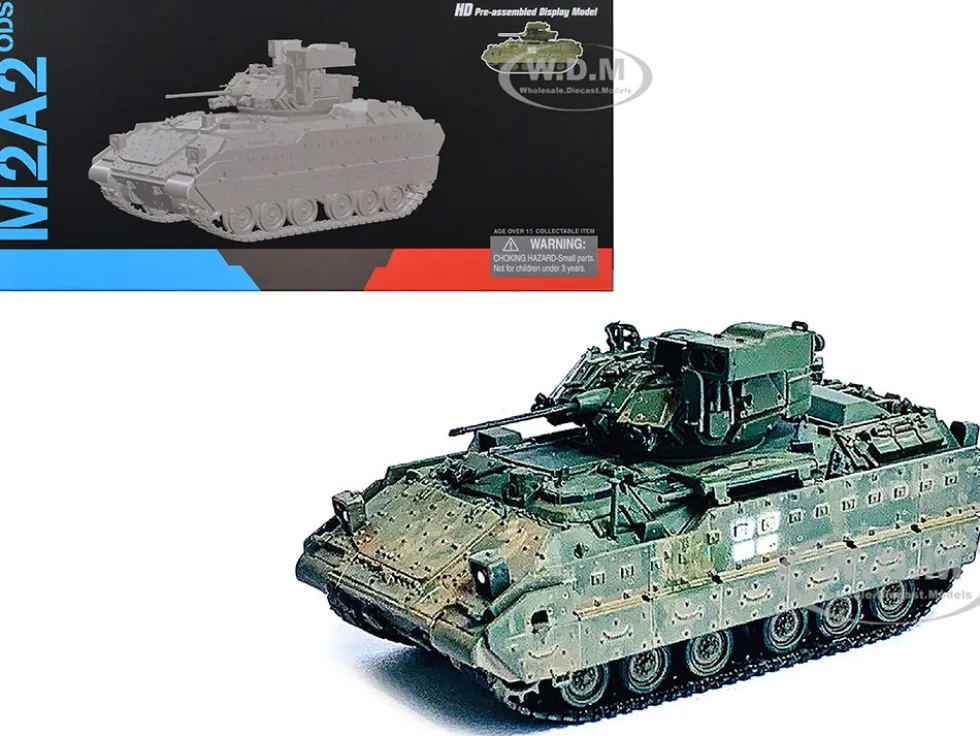 Ukraine M2A2 ODS Light Tank Green Camouflage Weathered NEO Dragon Armor Series 1/72 Plastic Model Dragon Models 63508