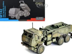 Ukraine M142 High Mobility Artillery Rocket System HIMARS Green Camouflage NEO Dragon Armor Series 1/72 Plastic Model Dragon Models 63502