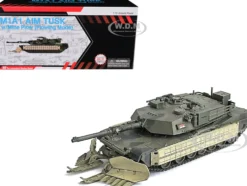 United States M1A1 AIM (Abrams Integrated Management) Tank with Mine Plow (Plowing Mode) #68 "United States Army" Olive Drab "NEO Dragon Armor" Series 1/72 Plastic Model by Dragon Models