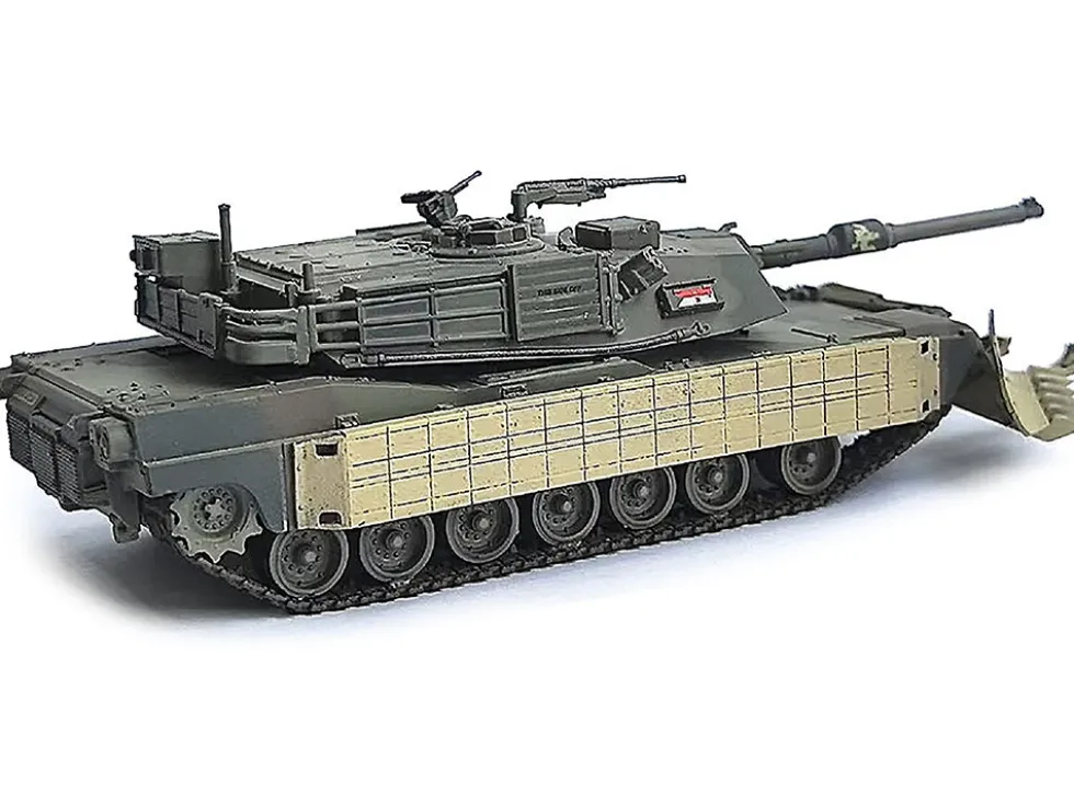 United States M1A1 AIM (Abrams Integrated Management) Tank with Mine Plow (Plowing Mode) #68 "United States Army" Olive Drab "NEO Dragon Armor" Series 1/72 Plastic Model by Dragon Models