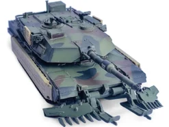 United States M1A1 AIM TUSK (Tank Urban Survival Kit) with Mine Plow (Travel Mode) "United States Marine Corps, 8th Tank Battalion, II MED, Iraq" (2003) Green Camouflage "NEO Dragon Armor" Series 1/72 Plastic Model by Dragon Models