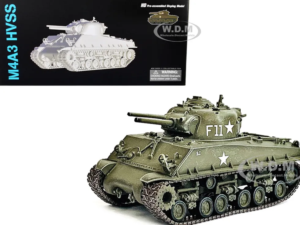 United States M4A3 HVSS POA CWS H5 Flamethrower Tank Olive Drab F11 Korea 1951 NEO Dragon Armor Series 1/72 Plastic Model Dragon Models 63149