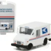 United States Postal Service USPS Long Life Postal Mail Delivery Vehicle LLV with Mailbox Accessory Hobby Exclusive 1/64 Diecast Model Car Greenlight 29888