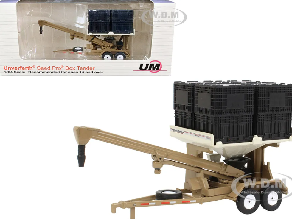 Unverferth Seed Pro Box Seed Tender Beige 1/64 Diecast Model SpecCast UBC014