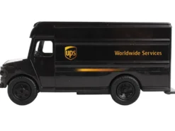 UPS Package Truck Brown UPS Worldwide Services Plastic Model Daron RT4349