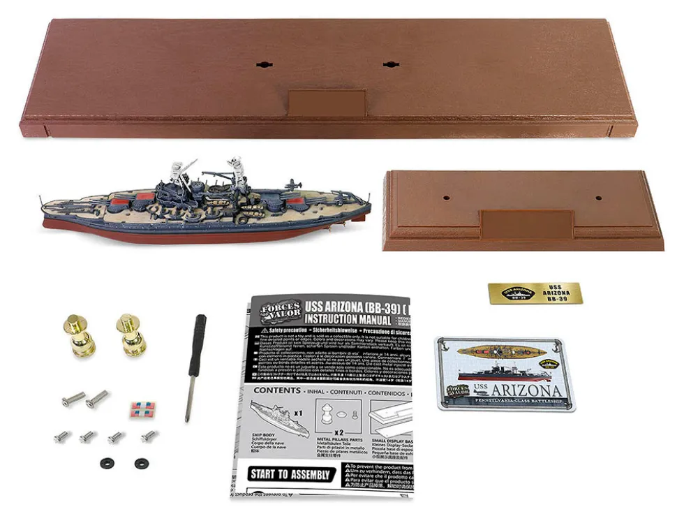 USS Arizona (BB-39) Pennsylvania-Class Battleship United States Navy "Full Hull Edition" Series 1/700 Diecast Model by Forces of Valor