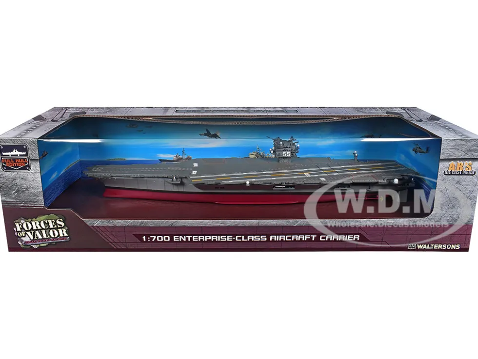 USS Enterprise (CVN-65) Enterprise-Class Aircraft Carrier United States Navy "Full Hull Edition" Series 1/700 Diecast Model by Forces of Valor