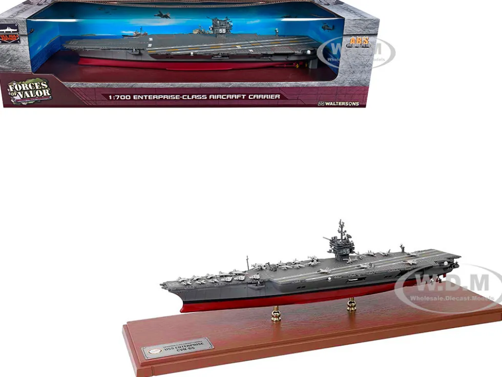 USS Enterprise (CVN-65) Enterprise-Class Aircraft Carrier United States Navy "Full Hull Edition" Series 1/700 Diecast Model by Forces of Valor