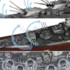USS Missouri BB 63 Iowa class Battleship Battle of Okinawa 1945 United States Navy Full Hull Edition Battleship Series 1/700 Diecast Model Forces of Valor FOV-861131B