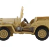 U.S. 1/4 ton Military Vehicle Desert Sand "British 8th Army, Gen. Bernard Montgomery, Sicily" (1943) Royal Army "Ground Power Series" 1/72 Diecast Model by Hobby Master