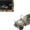 U.S. 1/4 ton Military Vehicle Olive Drab "Gen. George Patton, US 3rd Army, War Eagle" (1945) United States Army "Ground Power Series" 1/72 Diecast Model by Hobby Master