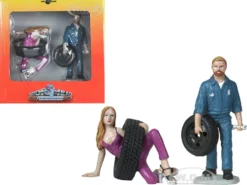 Val Gary Tire Brigade 2 piece Figurine Set 1/18 Motorhead Miniatures 769