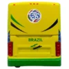 Van Hool CX-45 Coach Bus "Brazil National Football Team" Yellow and Green with Graphics "International Federation of the Global Game" Series Limited Edition to 504 pieces Worldwide 1/87 (HO) Diecast Model by Iconic Replicas