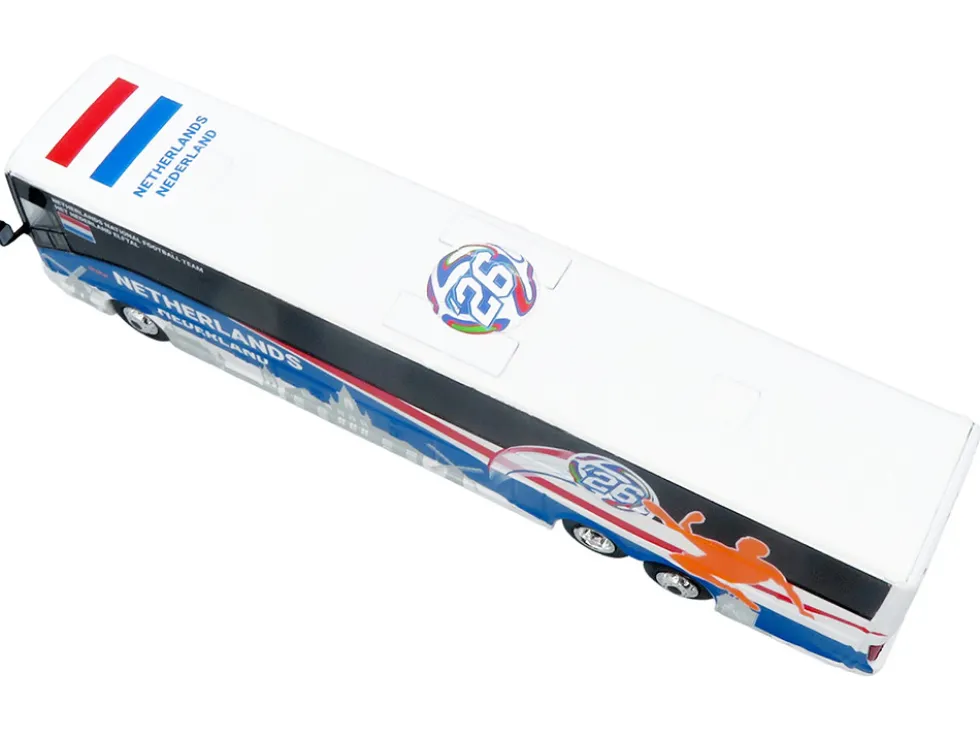 Van Hool CX-45 Coach Bus "Netherlands National Football Team" White with Graphics "International Federation of the Global Game" Series Limited Edition to 504 pieces Worldwide 1/87 (HO) Diecast Model by Iconic Replicas