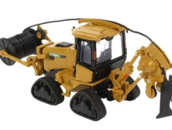 Vermeer RTX1250i2 Ride-On Tractor with Hose Attachment Yellow 1/64 Diecast Model SpecCast VMR005