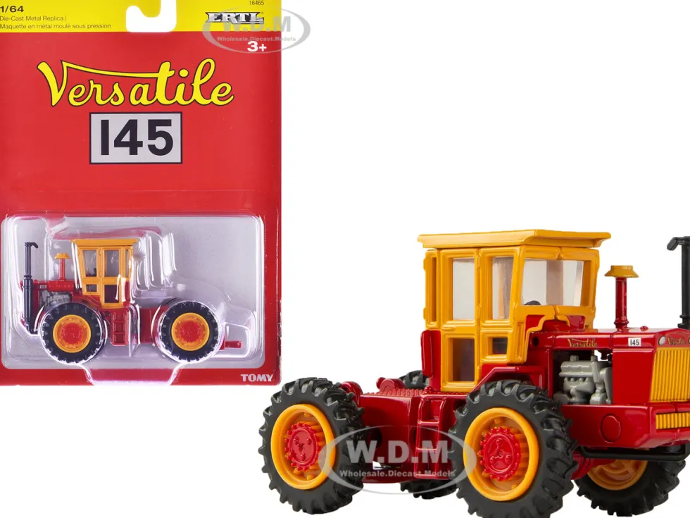 Versatile 145 Tractor Red with Yellow Cabin 1/64 Diecast Model by ERTL TOMY