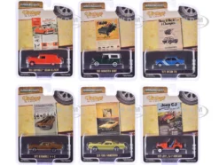 Vintage Ad Cars Series 11 Set of 6 pieces 1/64 Diecast Model Cars by Greenlight