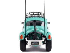 1976 Volkswagen Beetle Baja Miami Green with Pink Graphics 1/18 Diecast Model Car by Solido