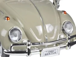 1966 Volkswagen Beetle Beige 1/24 Diecast Model Car Motormax 73223 bg