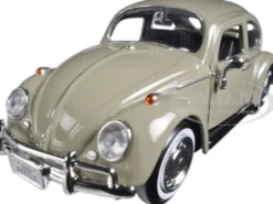 1966 Volkswagen Beetle Beige 1/24 Diecast Model Car Motormax 73223 bg