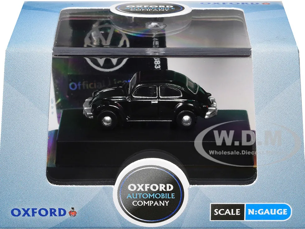 Volkswagen Beetle Black 1/148 (N) Scale Diecast Model Car by Oxford Diecast
