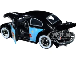 1959 Volkswagen Beetle Black with Graphics I Love the 50's Series 1/24 Diecast Model Car Jada 31382