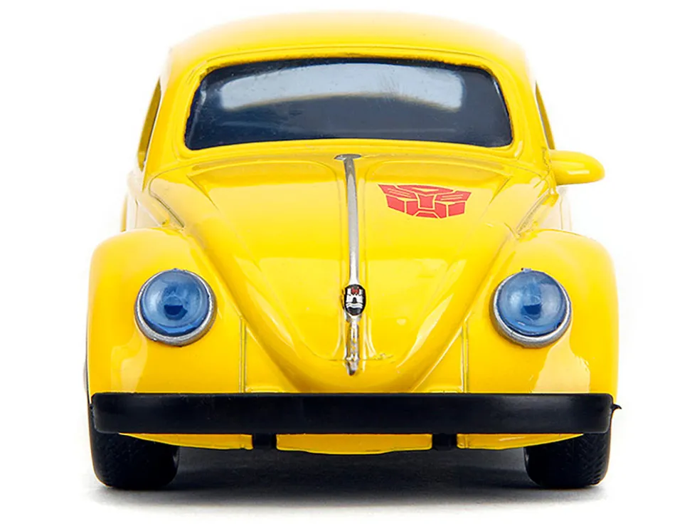 Volkswagen Beetle "Bumblebee" Yellow "Transformers" "Hollywood Rides" Series 1/32 Diecast Model Car by Jada