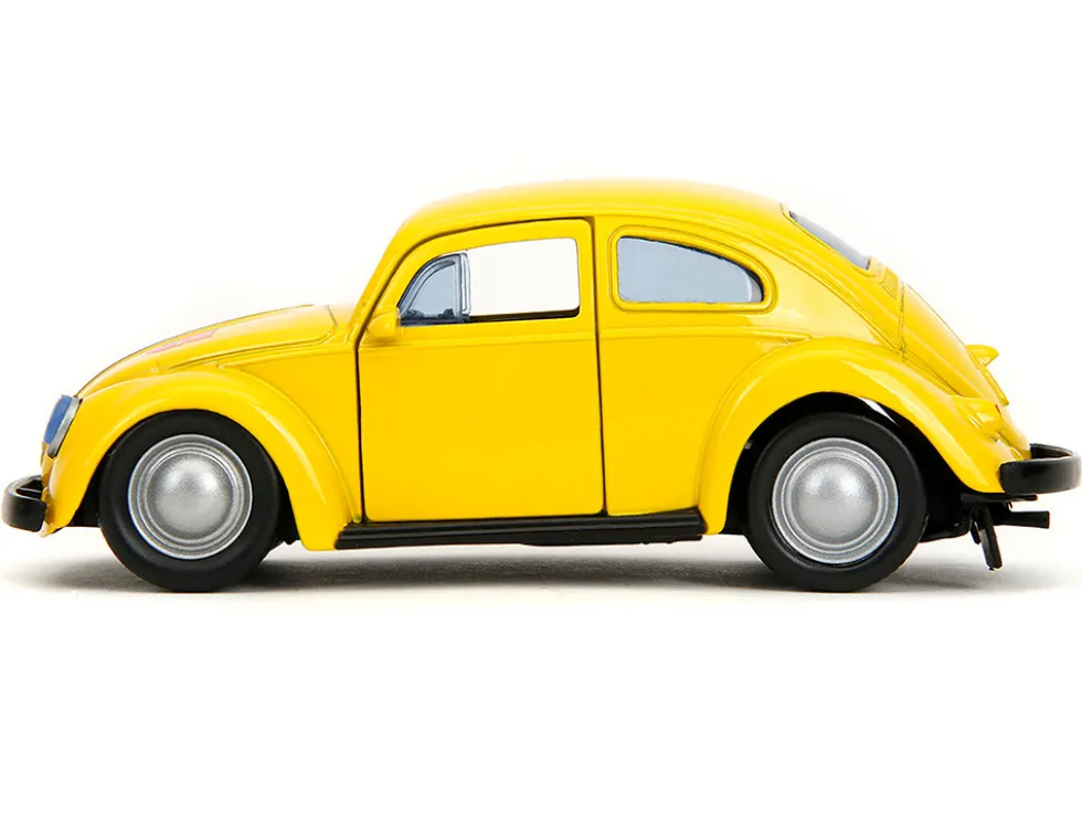 Volkswagen Beetle "Bumblebee" Yellow "Transformers" "Hollywood Rides" Series 1/32 Diecast Model Car by Jada