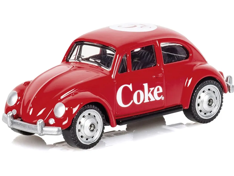 1967 Volkswagen Beetle "Coca-Cola" Red 1/50 Diecast Model by Motor City Classics