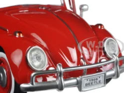 1966 Volkswagen Beetle Coca Cola Rear Luggage Rack 2 Bottle Cases 1/24 Diecast Model Car Motor City Classics 424067