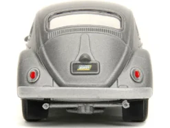 1959 Volkswagen Beetle Gray Metallic with Silver Flames and Boxing Gloves Accessory Punch Buggy Series 1/32 Diecast Model Car Jada JA34235