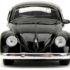 1959 Volkswagen Beetle Punch Buggy Black and White and Boxing Gloves Accessory Punch Buggy Series 1/32 Diecast Model Car Jada 34233