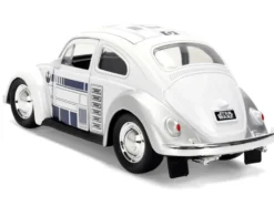 1959 Volkswagen Beetle "R2-D2" Livery White with Graphics "Star Wars" Franchise "Hollywood Rides" Series 1/32 Diecast Model Car by Jada