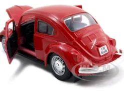 1973 Volkswagen Beetle Red 1/24 Diecast Model Car Maisto 31926