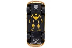 Volkswagen Beetle Weathered Yellow Robot on Chassis Charlie Diecast Figurine Bumblebee 2018 Movie Transformers Series Hollywood Rides Series 1/24 Diecast Model Car Jada 30114