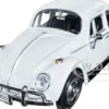 1966 Volkswagen Beetle White James Bond 007 On Her Majesty's Secret Service 1969 Movie James Bond Collection Series 1/24 Diecast Model Car Motormax 79854