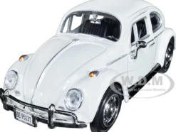 1966 Volkswagen Beetle White James Bond 007 On Her Majesty's Secret Service 1969 Movie James Bond Collection Series 1/24 Diecast Model Car Motormax 79854