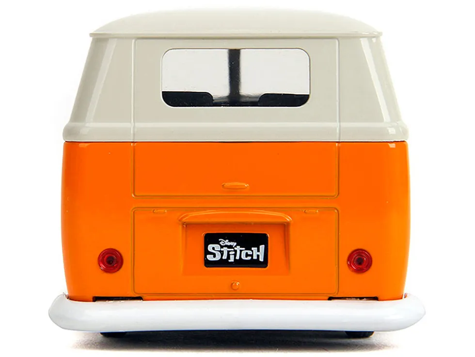 1961 Volkswagen Bus "Stitch's Surf Shack" Orange and Gray "Disney's Stitch" "Hollywood Rides" Series 1/32 Diecast Model Car by Jada