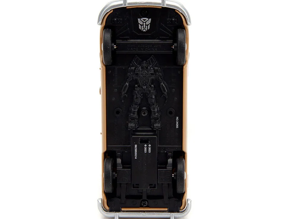 Volkswagen Bus WheelJack Tan and Beige Frank s TV Repair Transformers Rise of the Beasts 2023 Movie Hollywood Rides Series 1/32 Diecast Model Car Jada 34265