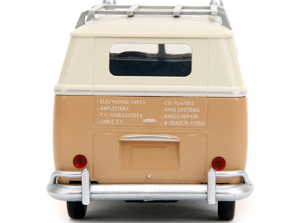 Volkswagen Bus WheelJack Tan and Beige Frank s TV Repair Transformers Rise of the Beasts 2023 Movie Hollywood Rides Series 1/32 Diecast Model Car Jada 34265
