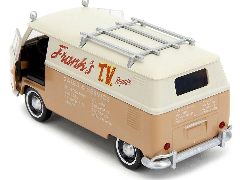 Volkswagen Bus WheelJack Tan and Beige Frank s TV Repair Transformers Rise of the Beasts 2023 Movie Hollywood Rides Series 1/32 Diecast Model Car Jada 34265
