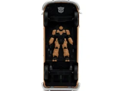 Volkswagen Bus WheelJack Tan and Beige Frank s TV Repair and Transformers Logo Diecast Statue Transformers Rise of the Beasts 2023 Movie Hollywood Rides Series 1/24 Diecast Model Car Jada 34264